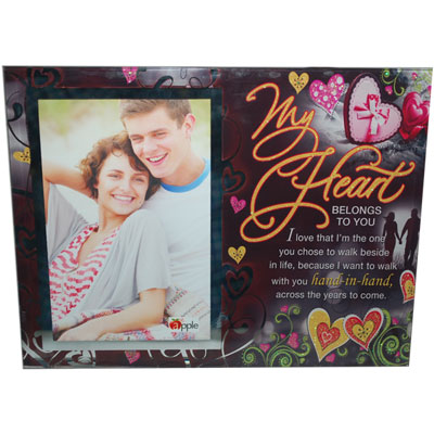 "Love Message Stand with Photo Frame - 1261-code003 - Click here to View more details about this Product